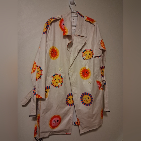 Pepaloves Jackets & Blazers - PEPALOVES Sunshine Print Trenchcoat Medium w/tag